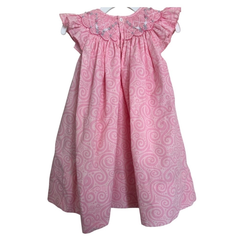 Petit Ami Pink Smocked Ruffled Sundress - Picture 3 of 12